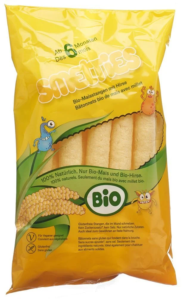 Smelties Bio-Maisstangen mit Hirse Btl 30g