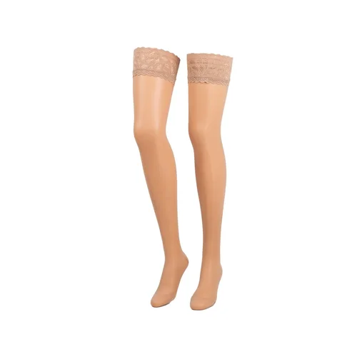 CALYPSO Schenkelstrümpfe A-G 140 Grösse I silk