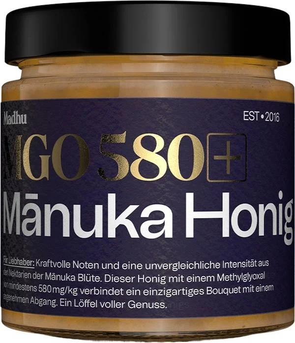 MADHU Manuka Honig MGO 580+ Glas 500g
