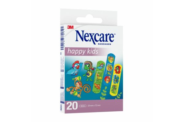3M Nexcare Kinderpflaster Happy Kids 1.9x7.2cm 20 Stück 3M Nexcare Kinderpflaster Happy Kids 1.9x7.2cm 20 Stück