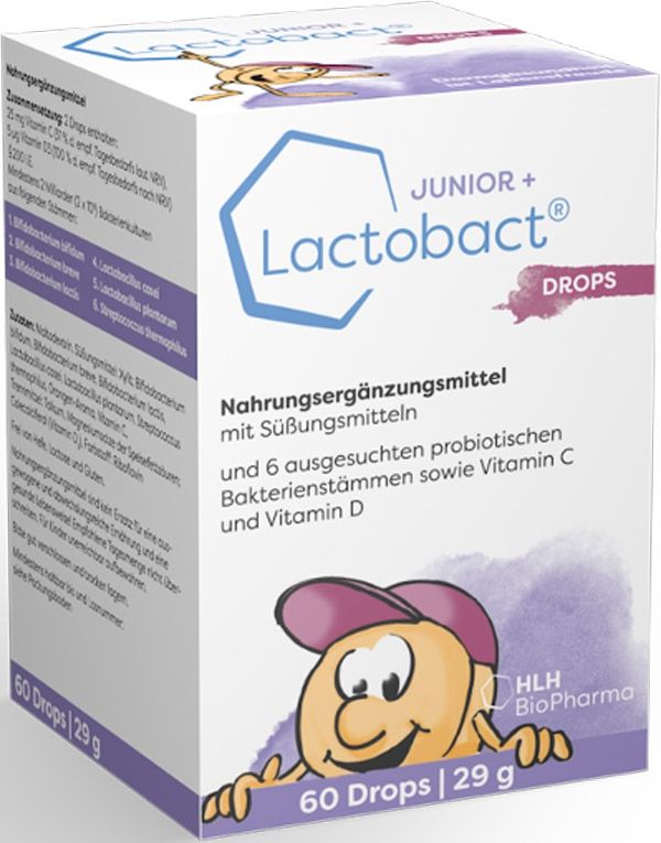 LACTOBACT JUNIOR + Drops Ds 60 Stück