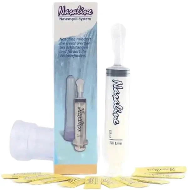Nasaline Nasenduschsystem Set mit 10 Päckchen