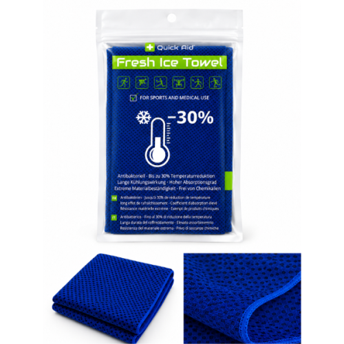 Quick Aid Fresh Ice Towel blau 34x80cm