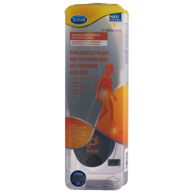 Scholl In-Balance Einlegesohle 37-39.5 bei Schmerzen im unteren Rücken 2 Stück Scholl In-Balance Einlegesohle 37-39.5 bei Schmerzen im unteren Rücken 2 Stück