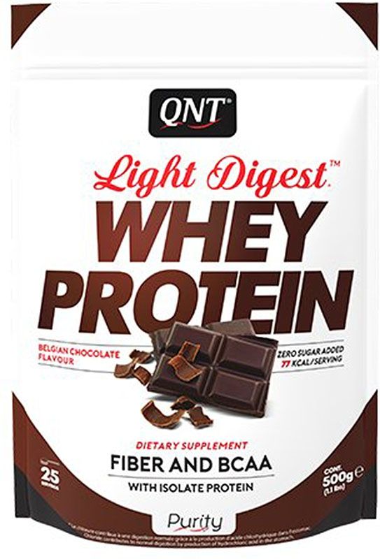 QNT Light Digest Whey Protein Belgian Chocolate 500g QNT Light Digest Whey Protein Belgian Chocolate 500g