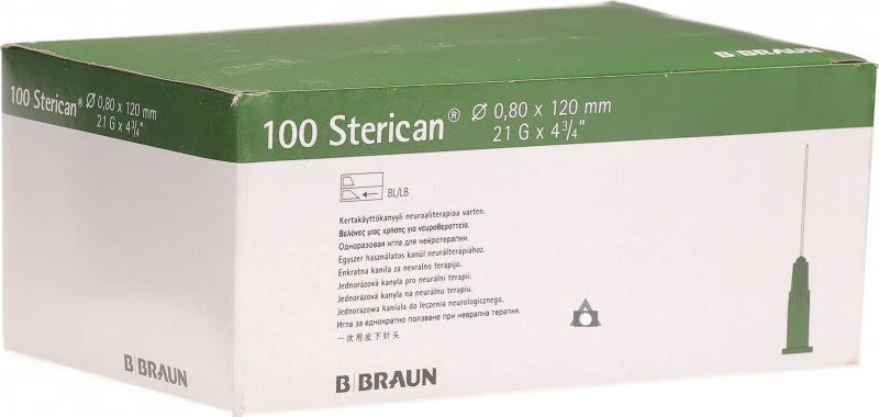 Sterican Nadel 21G 0.80x120mm grün Luer 100 Stück Sterican Nadel 21G 0.80x120mm grün Luer 100 Stück