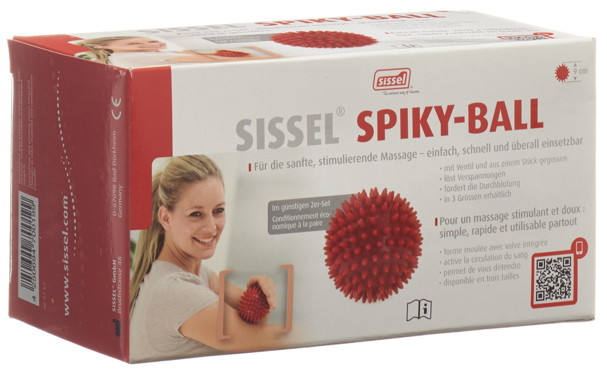 SISSEL Igelbälle 9cm rot 2 Stück SISSEL Igelbälle 9cm rot 2 Stück