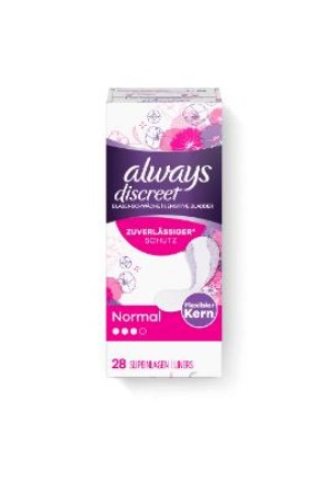 ALWAYS Discreet Inkontinenz Slipeinl Normal 28 Stk
