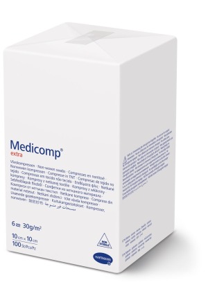 Medicomp Extra 6 fach S30 10x10cm unsteril Btl 100 Stück