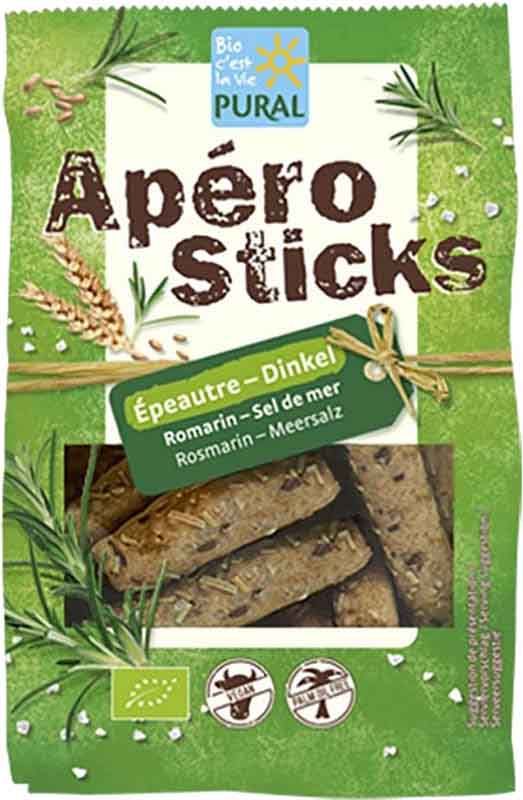 Pural Apero Sticks Dinkel Rosmarin Meersalz 100g Pural Apero Sticks Dinkel Rosmarin Meersalz 100g