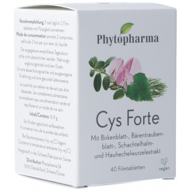 Phytopharma Cys Forte FilmTabletten 40 Stück Phytopharma Cys Forte FilmTabletten 40 Stück