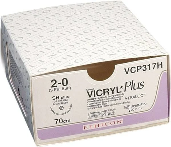 VICRYL PLUS 2x70cm violett 2-0 24 Stück