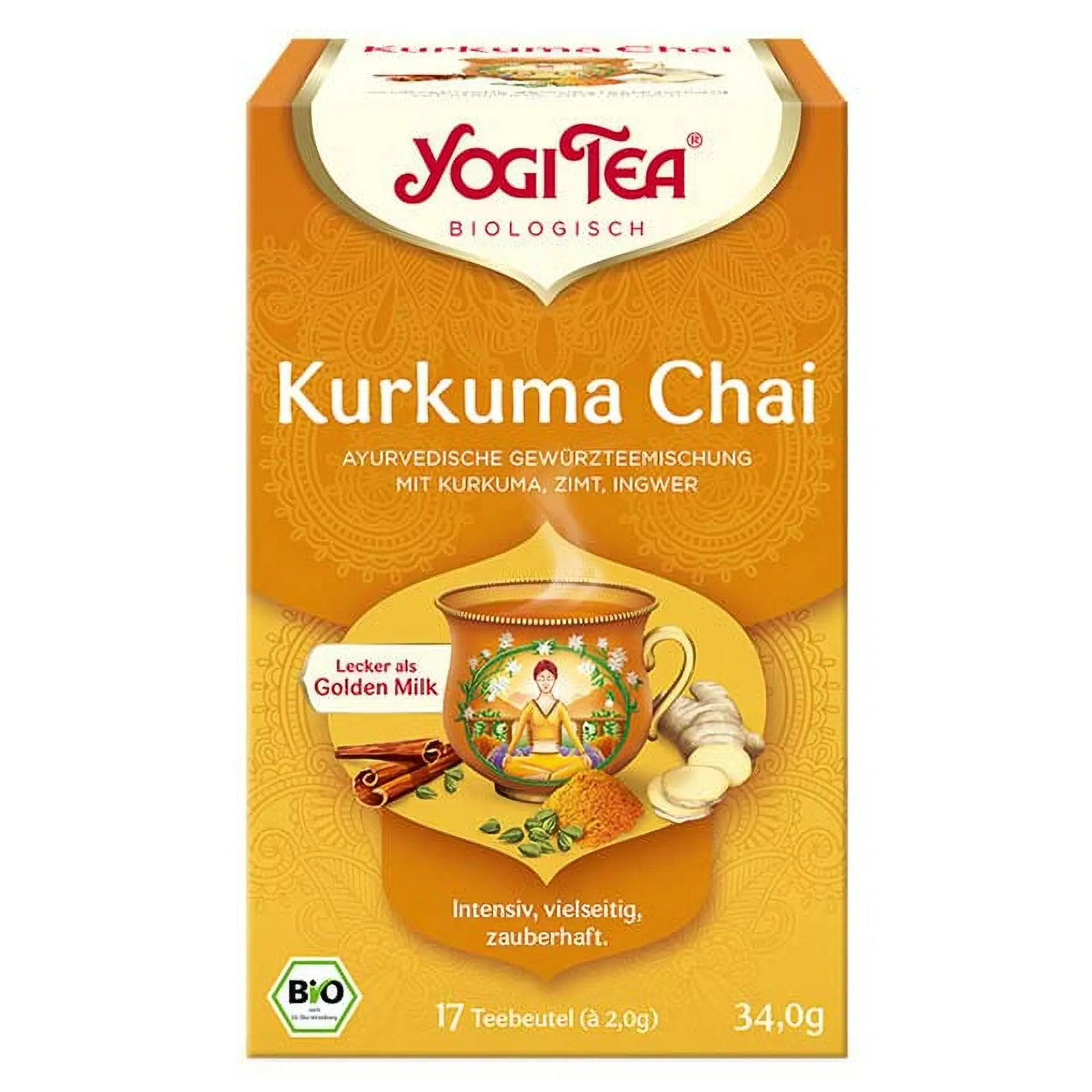YOGI TEA Kurkuma Chai Gewürzt 17 Beutel 2g