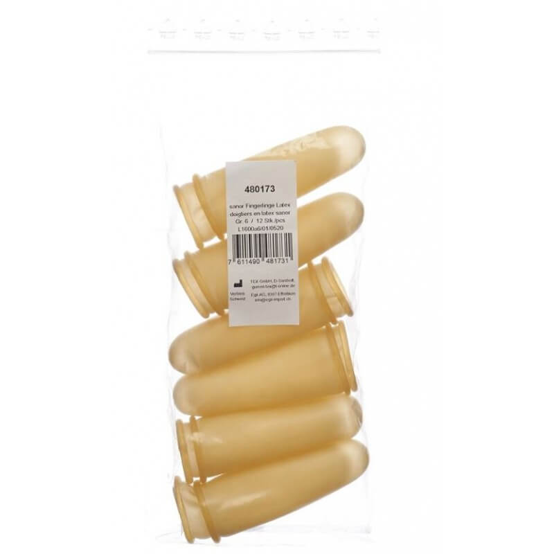 Sanor Fingerling Latex Gr4 gepudert leicht Btl 12 Stk
