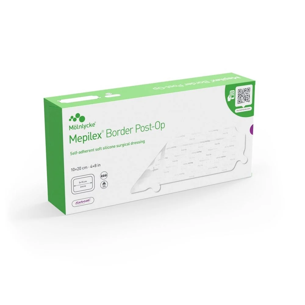 Mepilex Border Post OP 10x20cm (n) Box 10 Stück