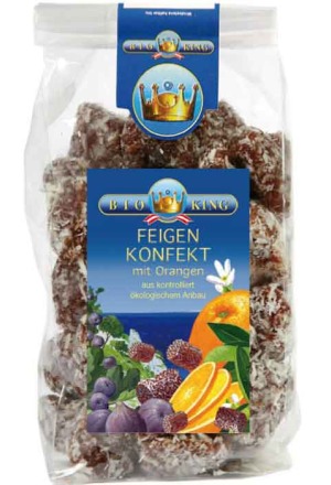 BIOKING Konfekt mit Feige mit Orange Bio 200g BIOKING Konfekt mit Feige mit Orange Bio 200g