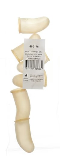 Sanor Däumling Latex Gr3 Btl 6 Stück