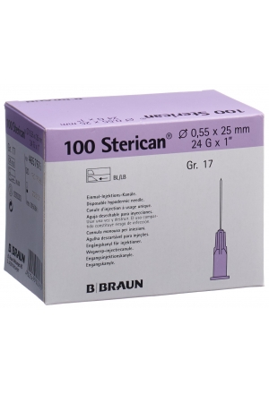 STERICAN Safety G24 0.55x25mm violett 100 Stück STERICAN Safety G24 0.55x25mm violett 100 Stück