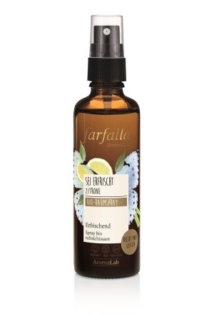 farfalla Bio-Raumspray sei erfrischt Zitrone 75ml farfalla Bio-Raumspray sei erfrischt Zitrone 75ml