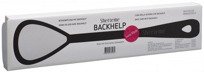 BACKHELP Stiel Eincreme Peeling Waschschwamm