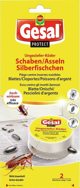 GESAL PROTECT Ungeziefer-Köder (Schaben, Silberfische und Kellerasseln) 2 Stück GESAL PROTECT Ungeziefer-Köder (Schaben, Silberfische und Kellerasseln) 2 Stück