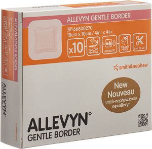 Allevyn Gentle Border Wundverband 10x10cm 10 Stück Allevyn Gentle Border Wundverband 10x10cm 10 Stück