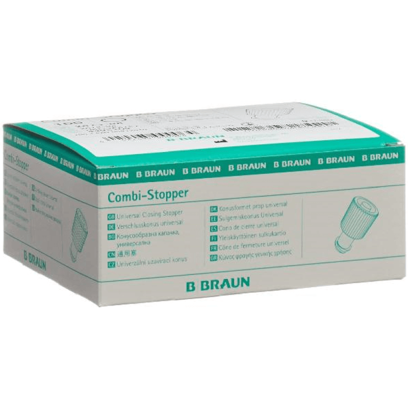 B. Braun Combi Verschlusskonus weiss Luer Lock 100 Stück