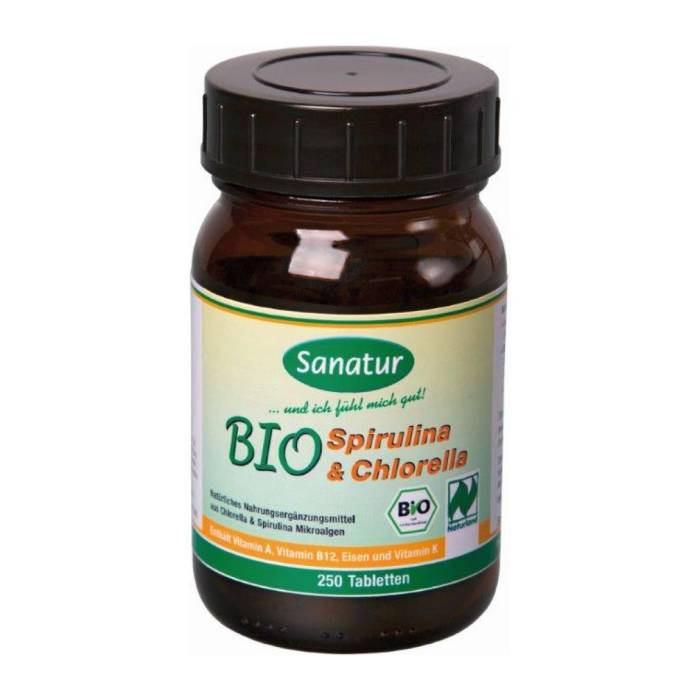 SPIRULINA&CHLORELLA Hau Bio Tabletten 400 mg 250 Stück SPIRULINA&CHLORELLA Hau Bio Tabletten 400 mg 250 Stück