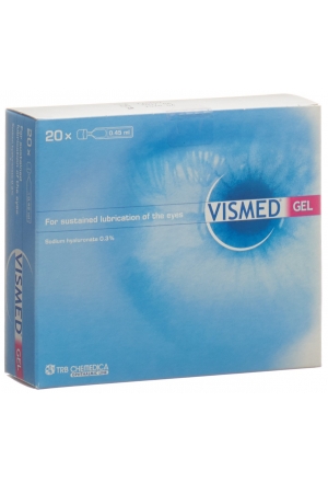 VISMED Gel 3 mg/ml Hydrogel Benetzung des Auges 20 Monodos 0.45ml