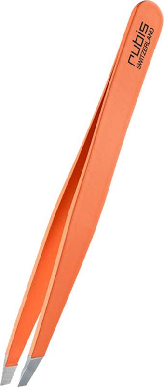 Rubis Pinzette schräg pastellorange Inox