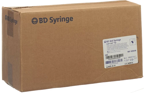 BD PLASTIPAK Spritze 3ml 3tlg LL zentr 200 Stück