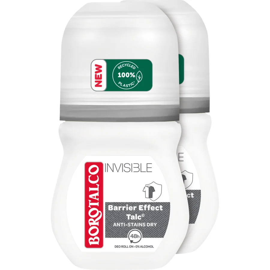 BOROTALCO Deo Invisible Roll-on 2 x 50ml BOROTALCO Deo Invisible Roll-on 2 x 50ml