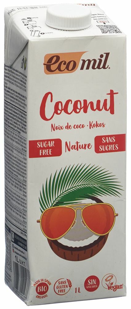 ECOMIL Kokosgetränk ohne Zucker 1lt