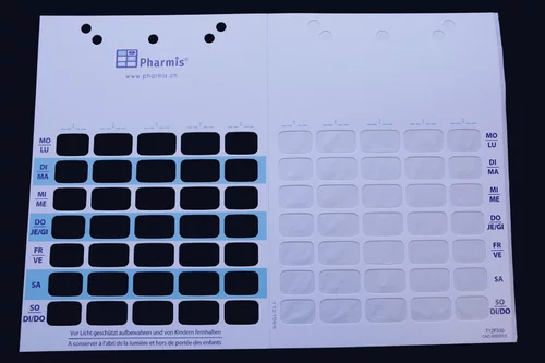 Pharmis Blisterkarten Quinto flex cold 250 Stück