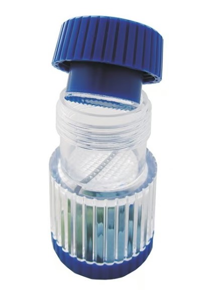 Sundo Tablettenmörser Schraubdeckel blau-transp