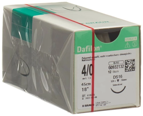 DAFILON 45cm blau DS 16 4-0 12 Stück