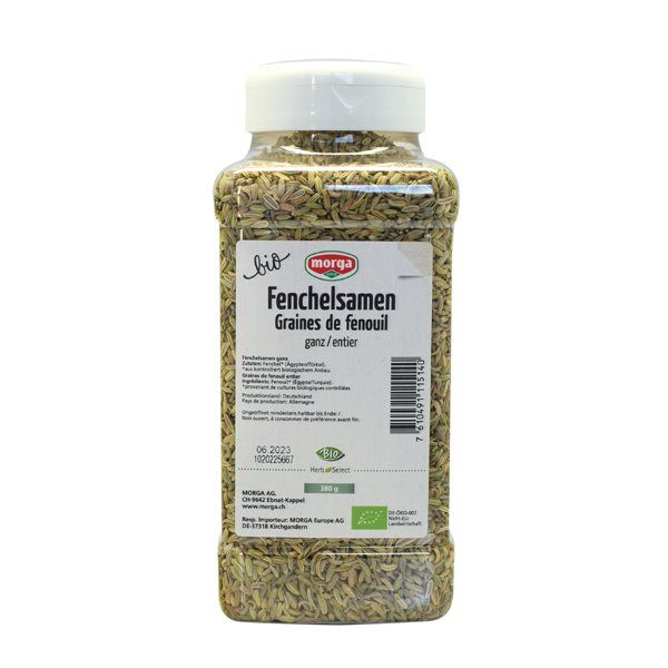 MORGA Gewürz Fenchelsamen ganz Bio Ds 380g MORGA Gewürz Fenchelsamen ganz Bio Ds 380g