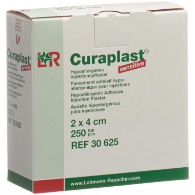 Curaplast Sensitive Injektionspfl 2cmx4cm 250 Stück Curaplast Sensitive Injektionspfl 2cmx4cm 250 Stück