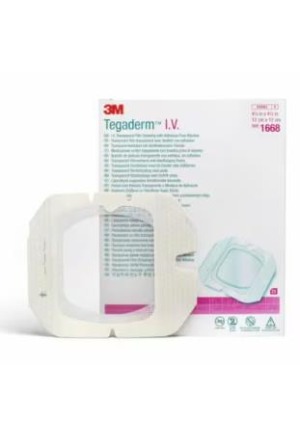 3M TEGADERM I.V. Film Dressing 12x12cm (n) 25 Stück