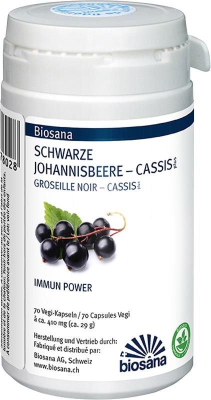 BIOSANA Schwarze Johannisbeere plus Kaps Ds 70 Stück BIOSANA Schwarze Johannisbeere plus Kaps Ds 70 Stück