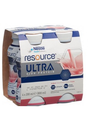 Resource Ultra High Protein XS Erdbeer 4 Fl 125ml Resource Ultra High Protein XS Erdbeer 4 Fl 125ml