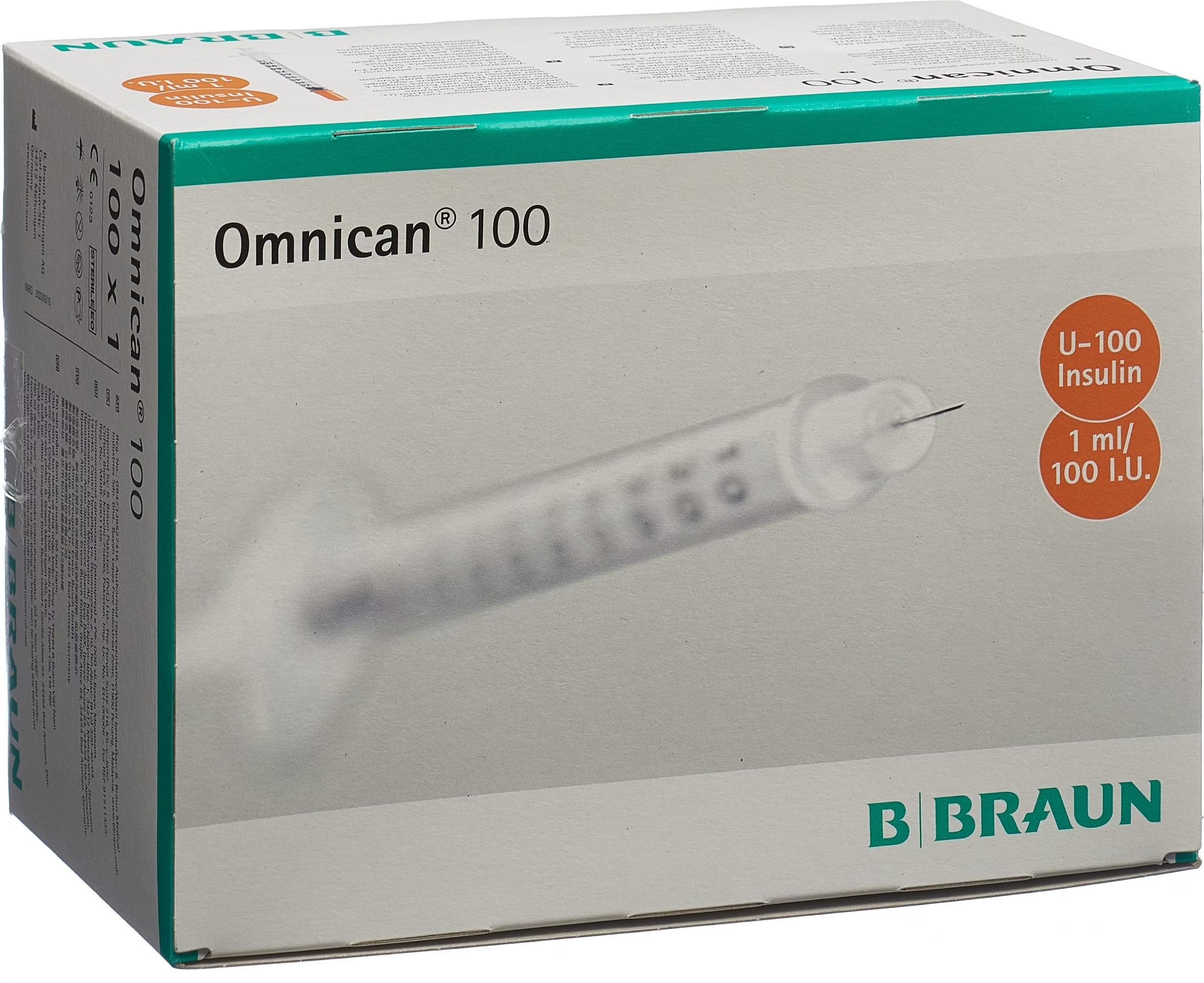 OMNICAN Insulin 100 1ml 0.3x8mm G30 einz 100x