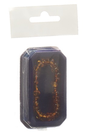 AMBERSTYLE Bernstein Armkette 13cm cognac