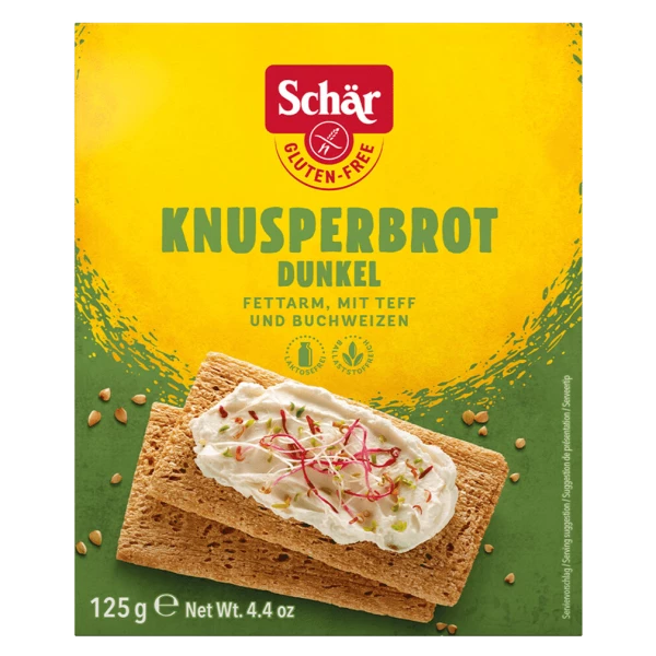 Schär Knusperbrot dunkel glutenfrei 125g Schär Knusperbrot dunkel glutenfrei 125g