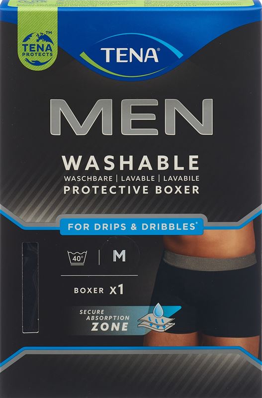 TENA Men Washable Underwear M schwarz