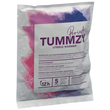 Tummzy Menstruations Pflaster 10x13cm selbstwärmend und natürlich Btl 5 Stück Tummzy Menstruations Pflaster 10x13cm selbstwärmend und natürlich Btl 5 Stück