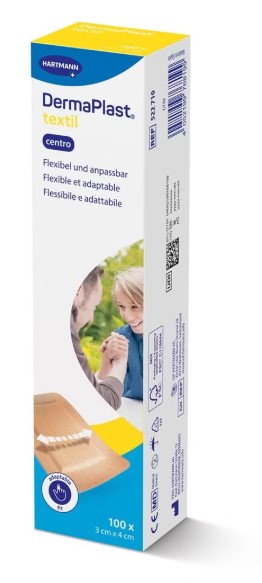DermaPlast® Textilil Centro 3x4cm beige 100 Stück