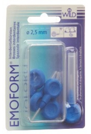 EMOFORM Interdentalbürsten 2.5mm dunkelblau 5 Stück EMOFORM Interdentalbürsten 2.5mm dunkelblau 5 Stück
