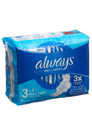 ALWAYS Ultra Binde Night mit Flügeln (neu) 9 Stk