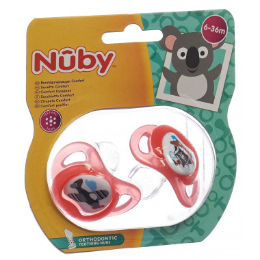 Nuby Nuggi Prisma orthodontisch 6-36 Monate 2 Stück